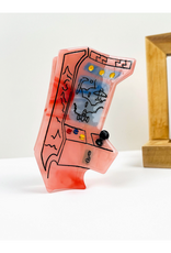 Pink Retro Arcade Game Claw Clip