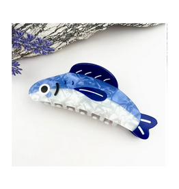 Blue Sardine Claw Clip - Small