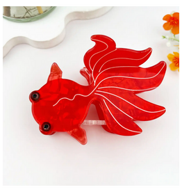 Red Fantail Fish Claw Clip