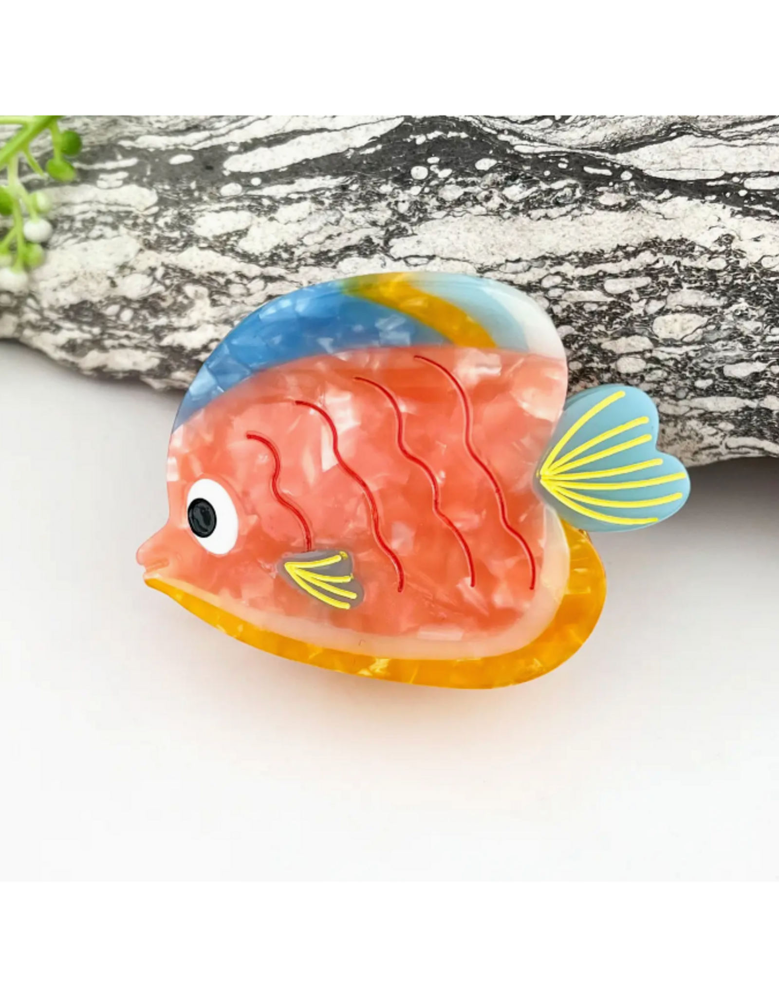 Multicolor Angelfish Claw Clip
