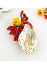 Hermit Crab Cream Shell Claw Clip