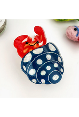 Polka Dot Shell Hermit Crab Claw Clip