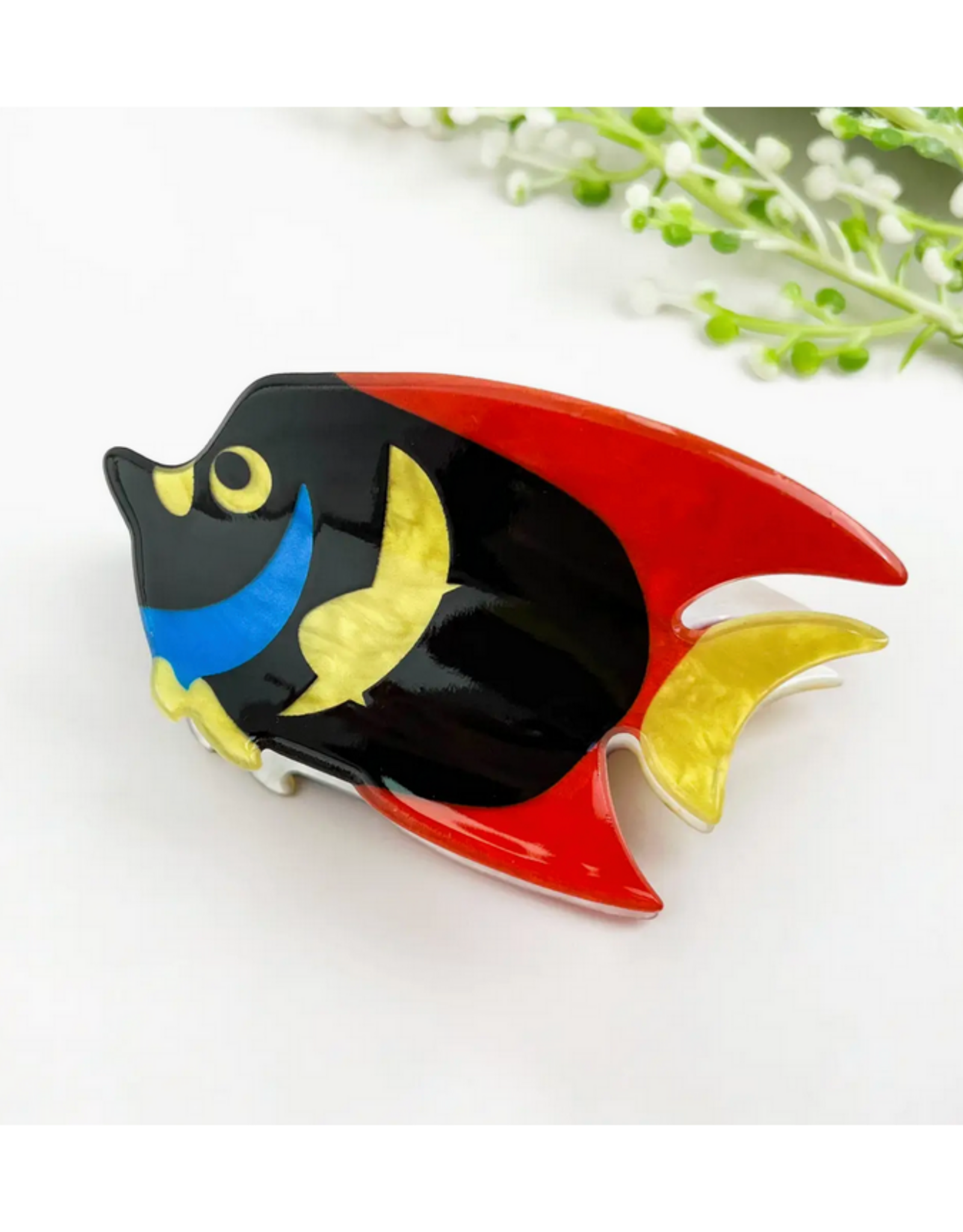 Black Angelfish Claw Clip