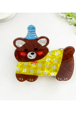 Birthday Hat Bear Claw Clip