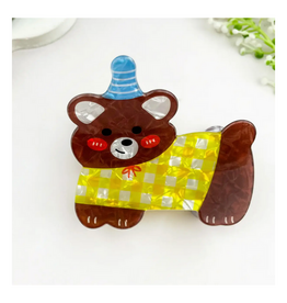 Birthday Hat Bear Claw Clip