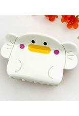 White Big Mouth Fish Claw Clip