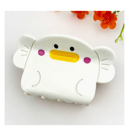 White Big Mouth Fish Claw Clip