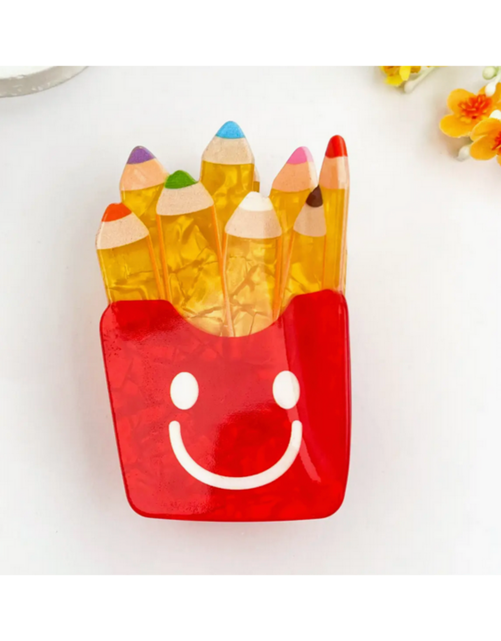 Colored Pencils Claw Clip