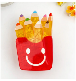 Colored Pencils Claw Clip