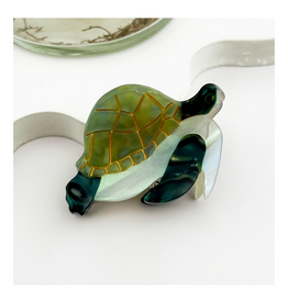 Mini Green Sea Turtle Claw Clip