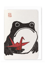Paper Crane Ezen Frog Greeting Card