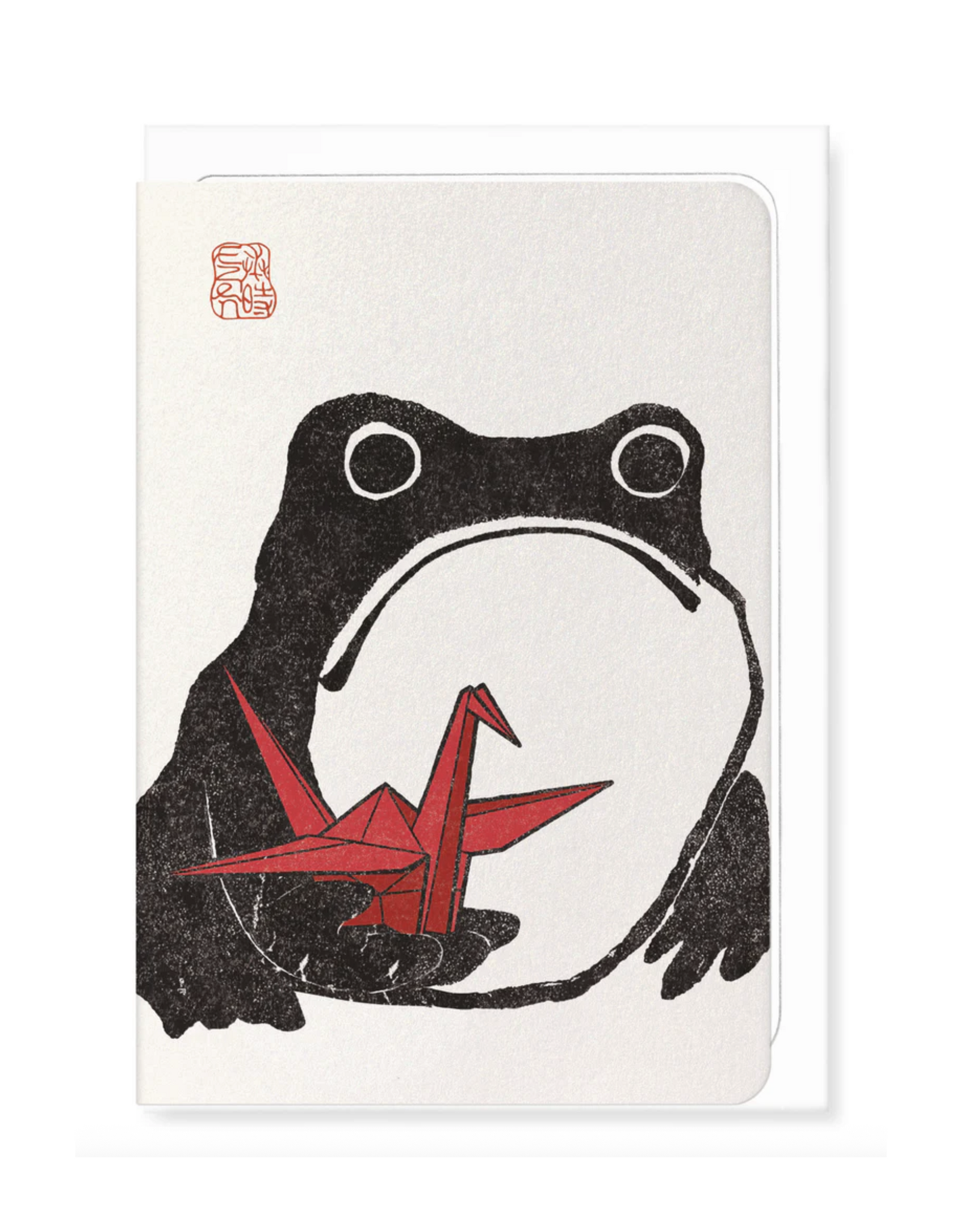 Paper Crane Ezen Frog Greeting Card