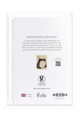 Paper Crane Ezen Frog Greeting Card