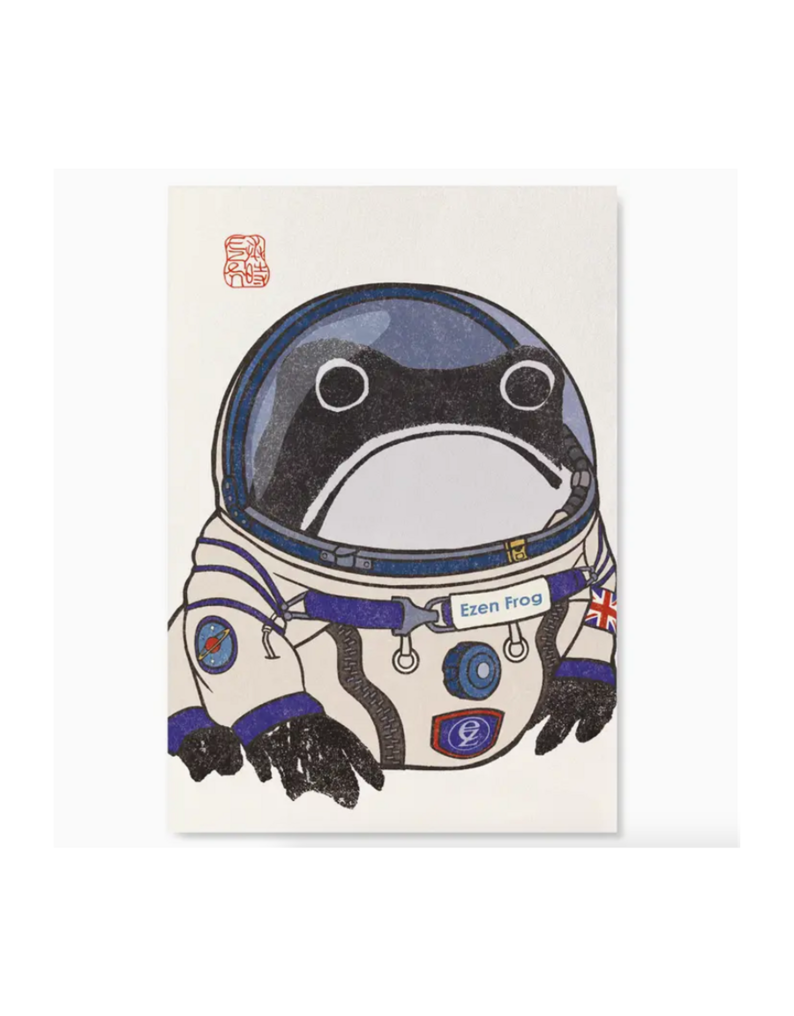 Astronaut Ezen Frog Print