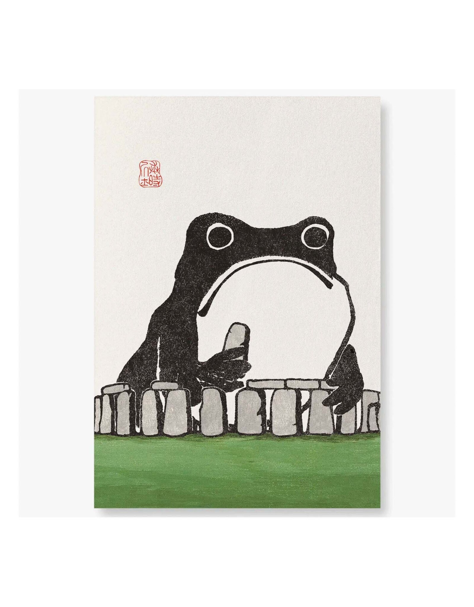 Stonehenge Ezen Frog Art Print