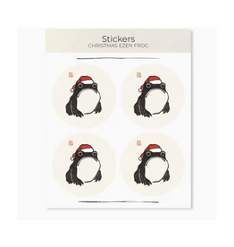 Christmas Ezen Frog Sticker Set
