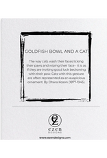 Cat And Goldfish Bowl Greeting Card