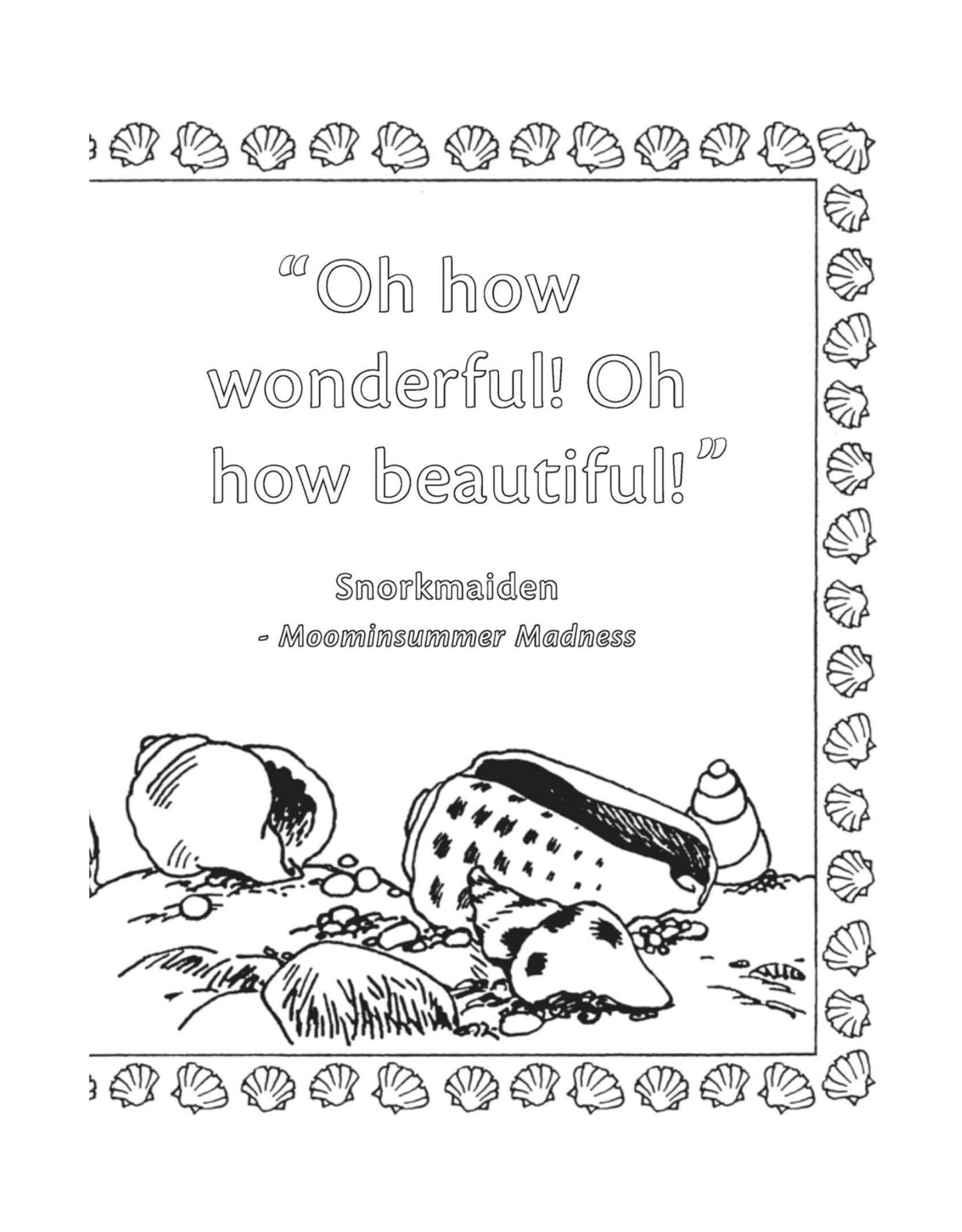 The Moomin Coloring Book