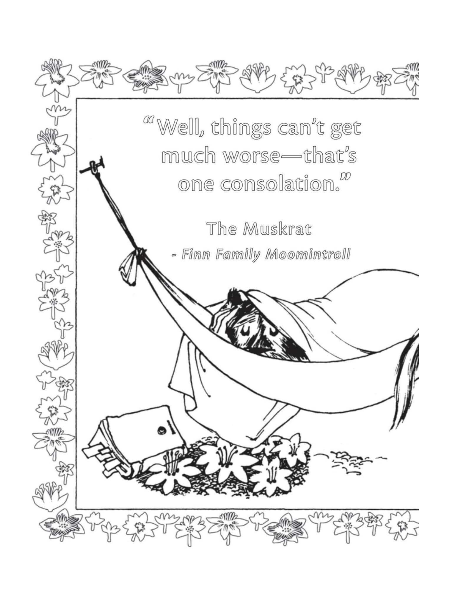 The Moomin Coloring Book