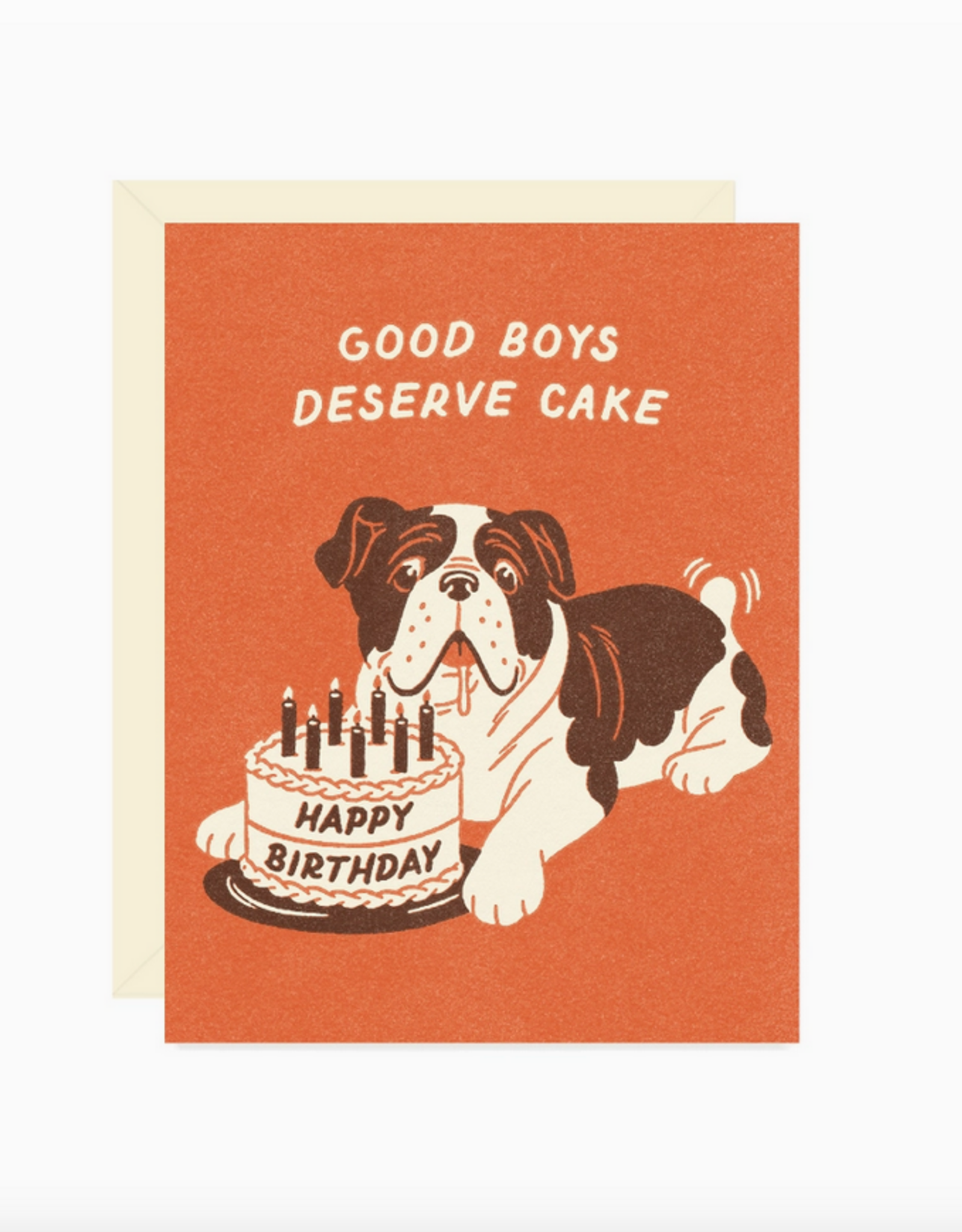 Good Boys Deserve Cake Greeting Card
