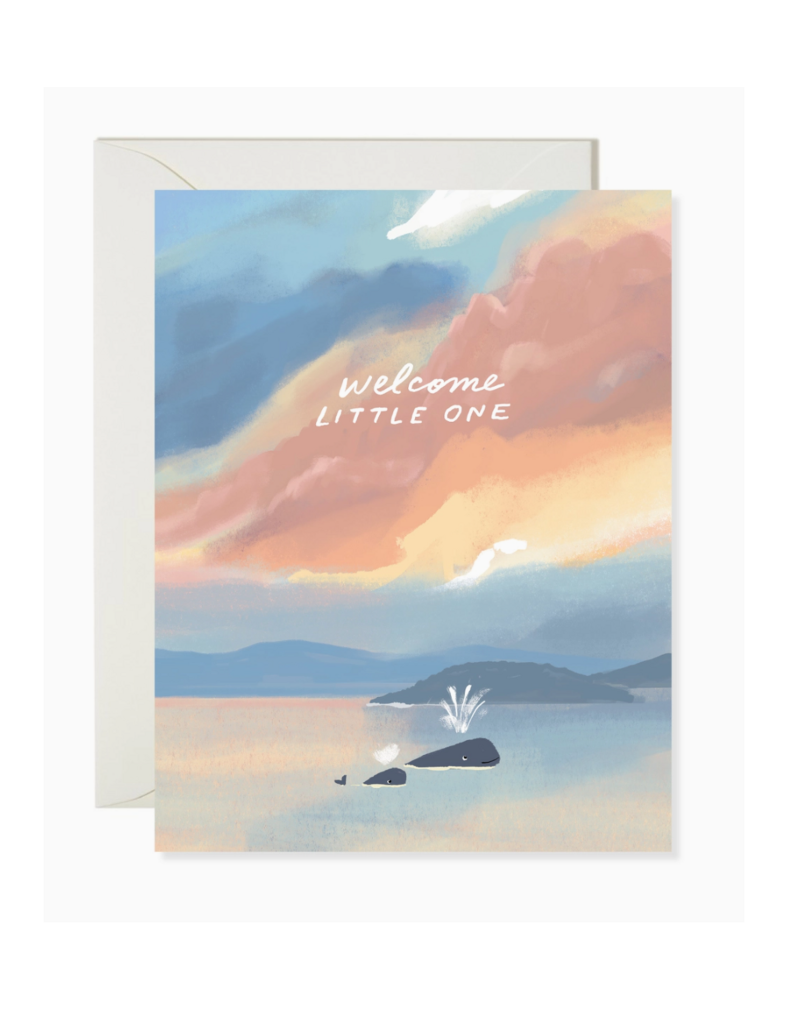Karen Schipper Whales Welcome Little One Greeting Card