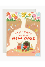 Karen Schipper New Digs Mole Greeting Card