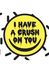I Have a Crush On You Smiley Sticker*