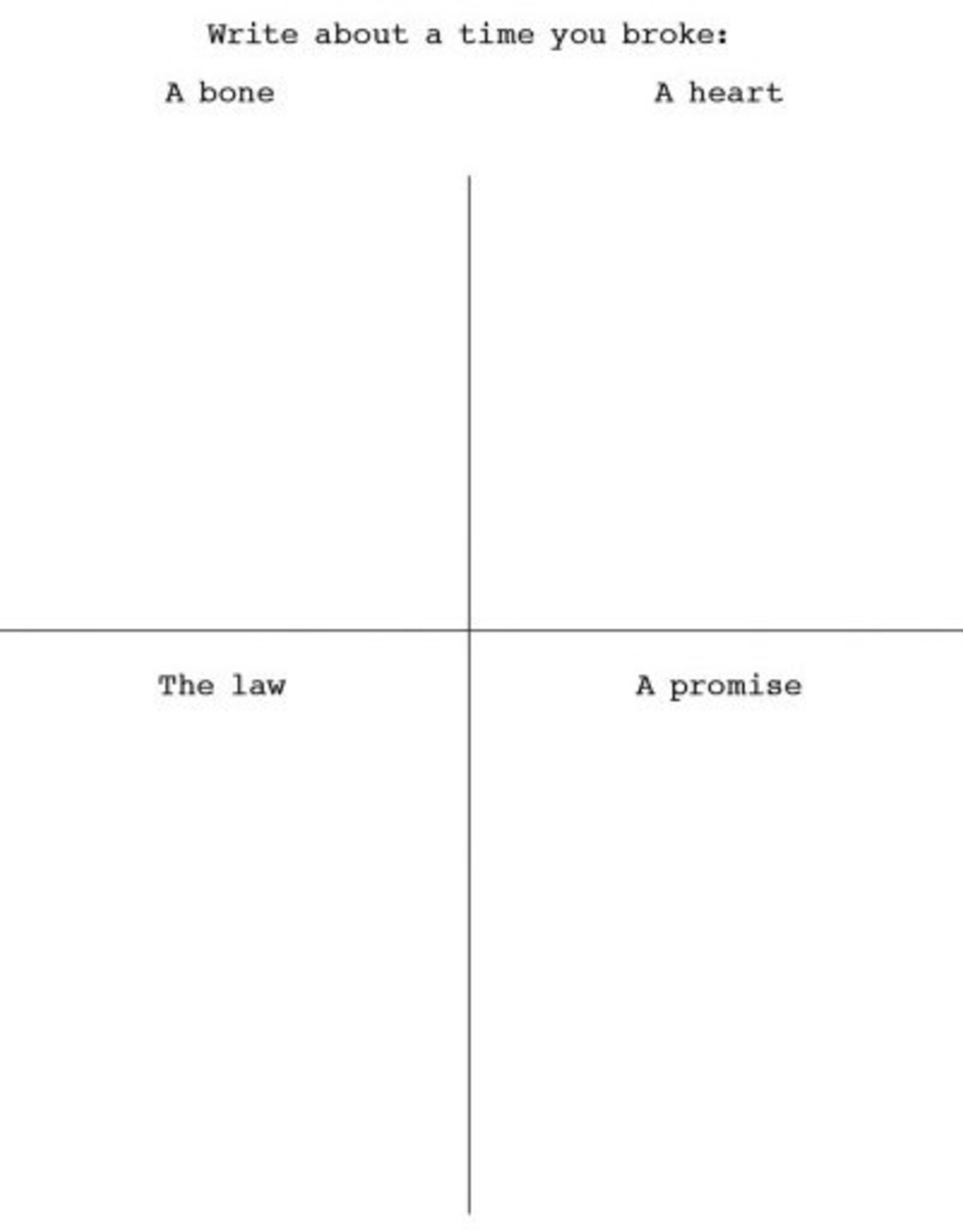 642 Tiny Things to Write About - Seconds Sale