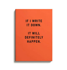 Definitely Happen Perfectbound Notebook - Seconds Sale