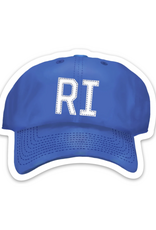 Rhode Island Baseball Cap Sticker