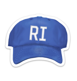 Rhode Island Baseball Cap Sticker