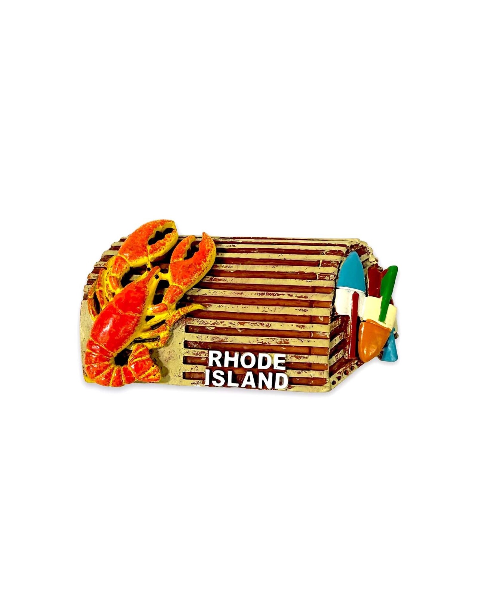 Rhode Island Lobster Trap 3D Magnet