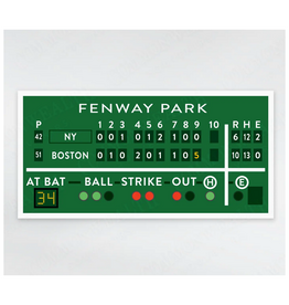 Fenway Scoreboard Sticker