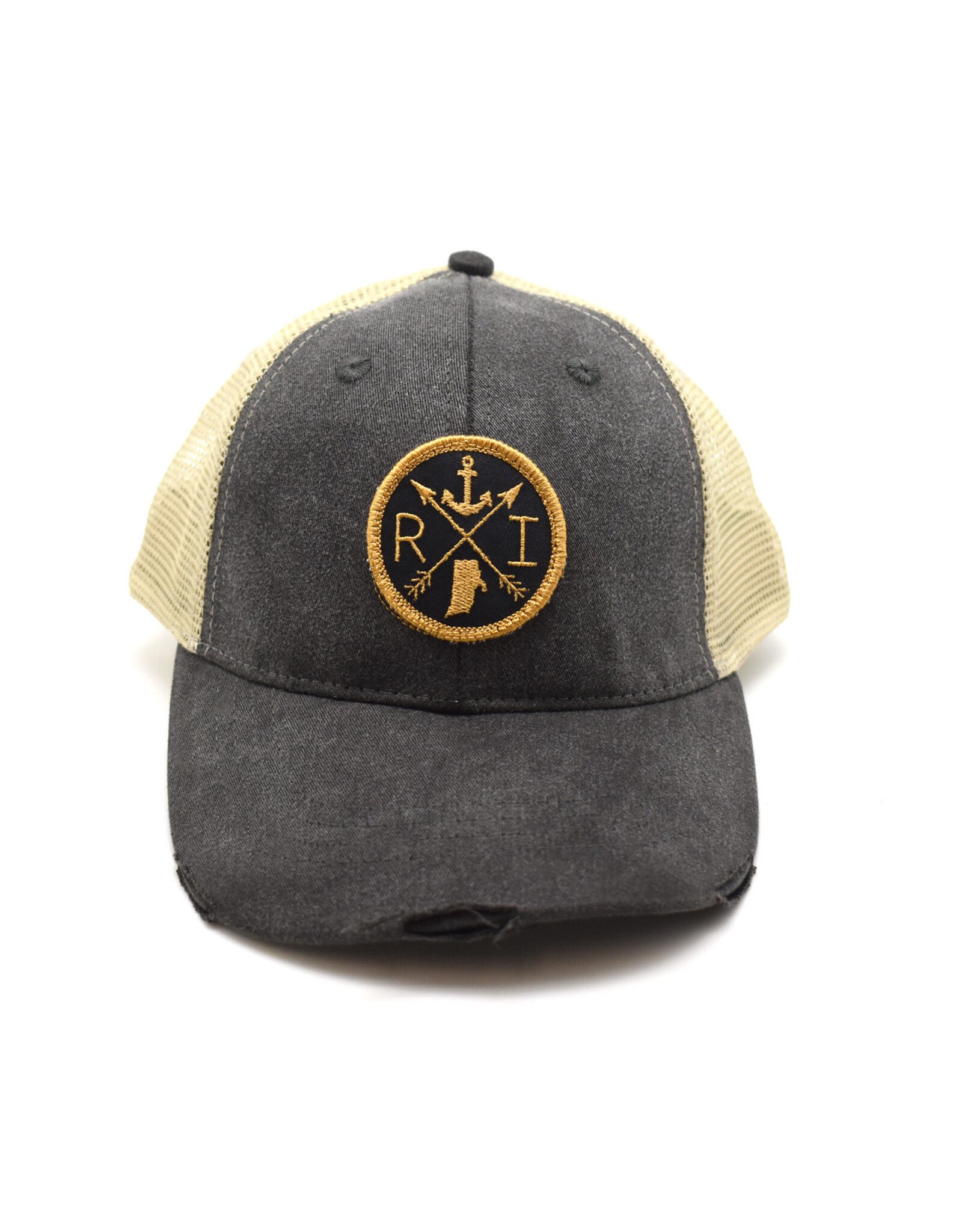 State Arrow Patch Trucker Hat - Black/Gold