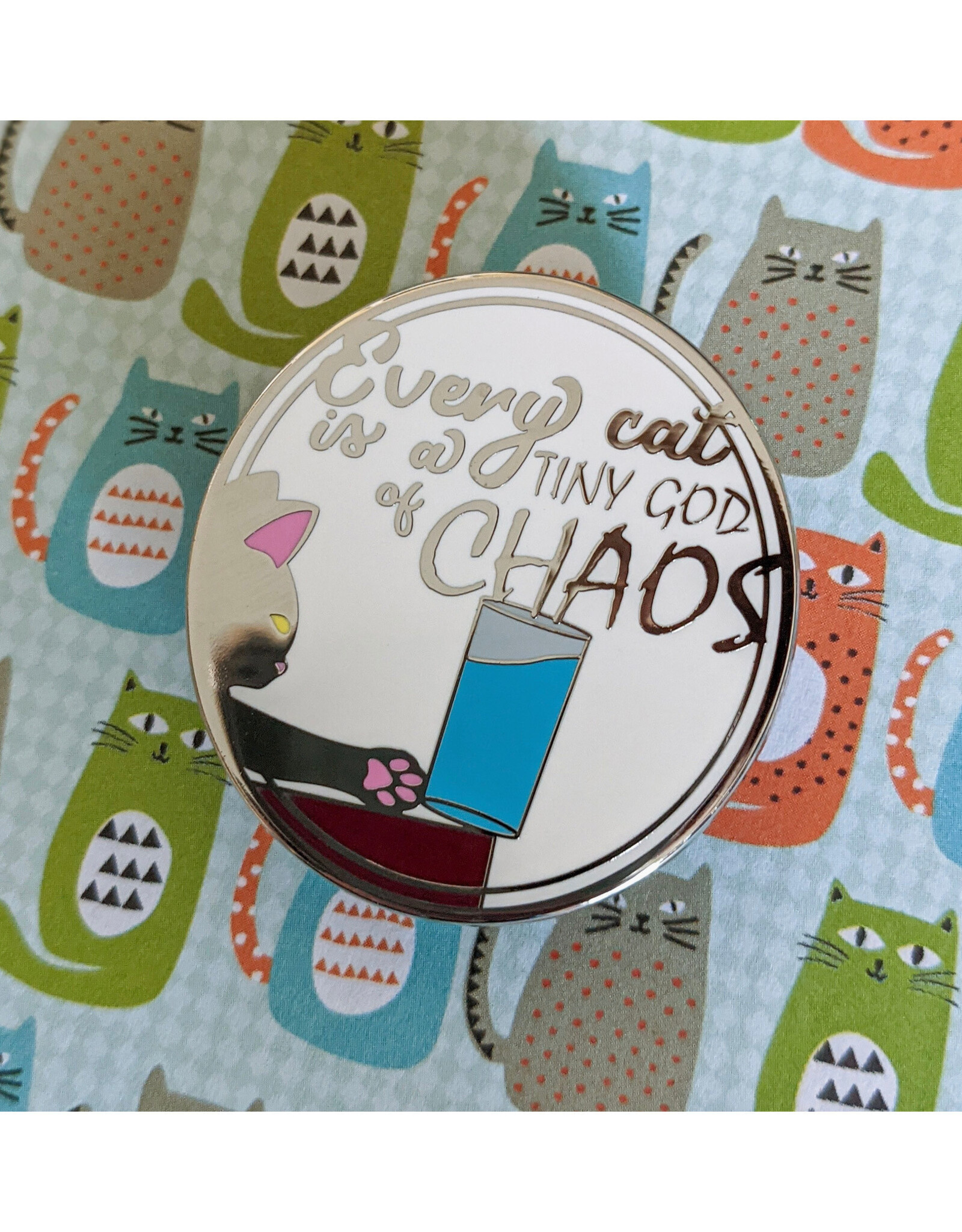 Chaos Cat Enamel Pin