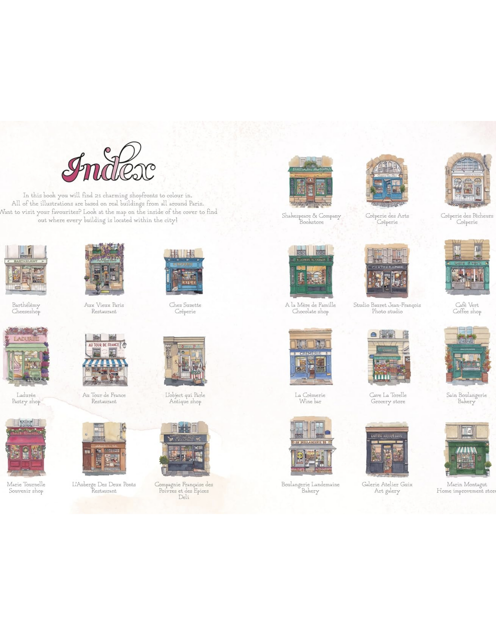 Urban Anna's From Paris With Love Coloring Book