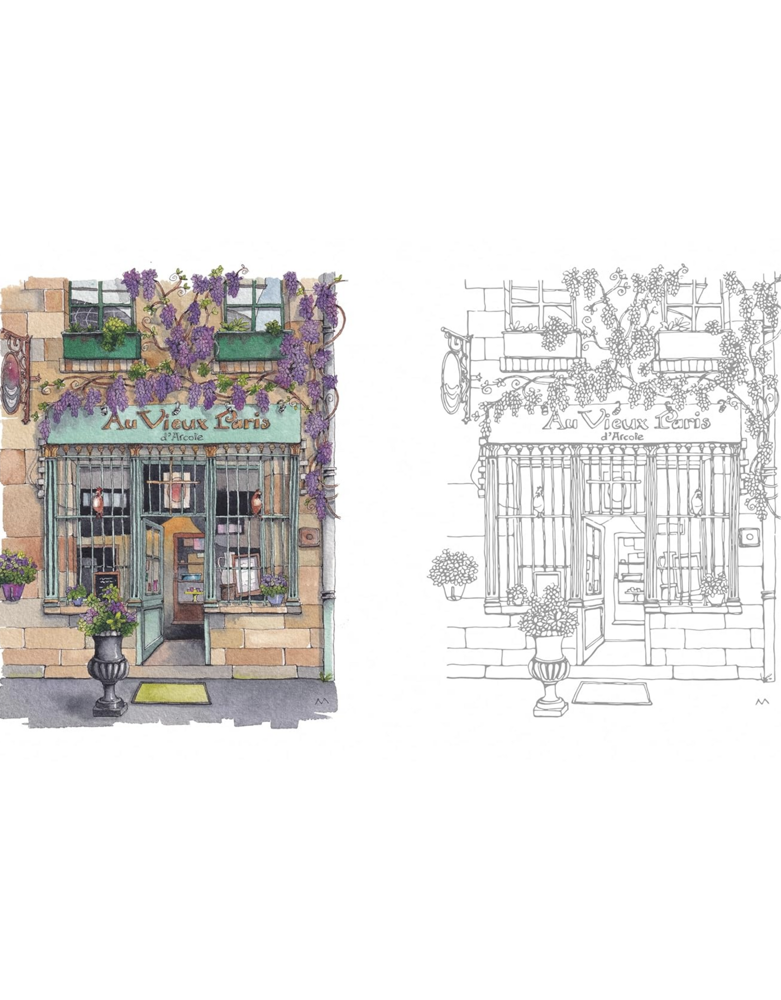 Urban Anna's From Paris With Love Coloring Book