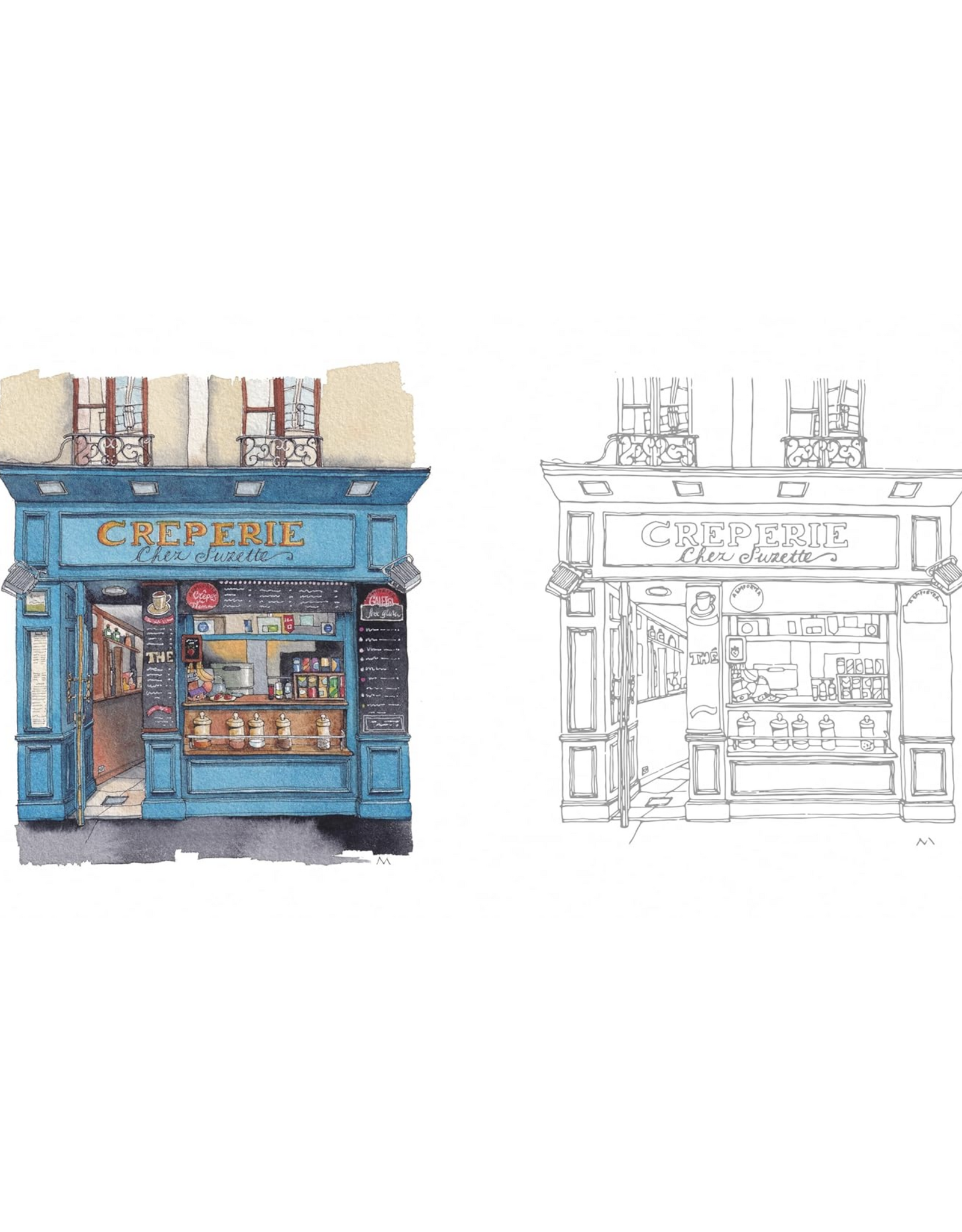 Urban Anna's From Paris With Love Coloring Book