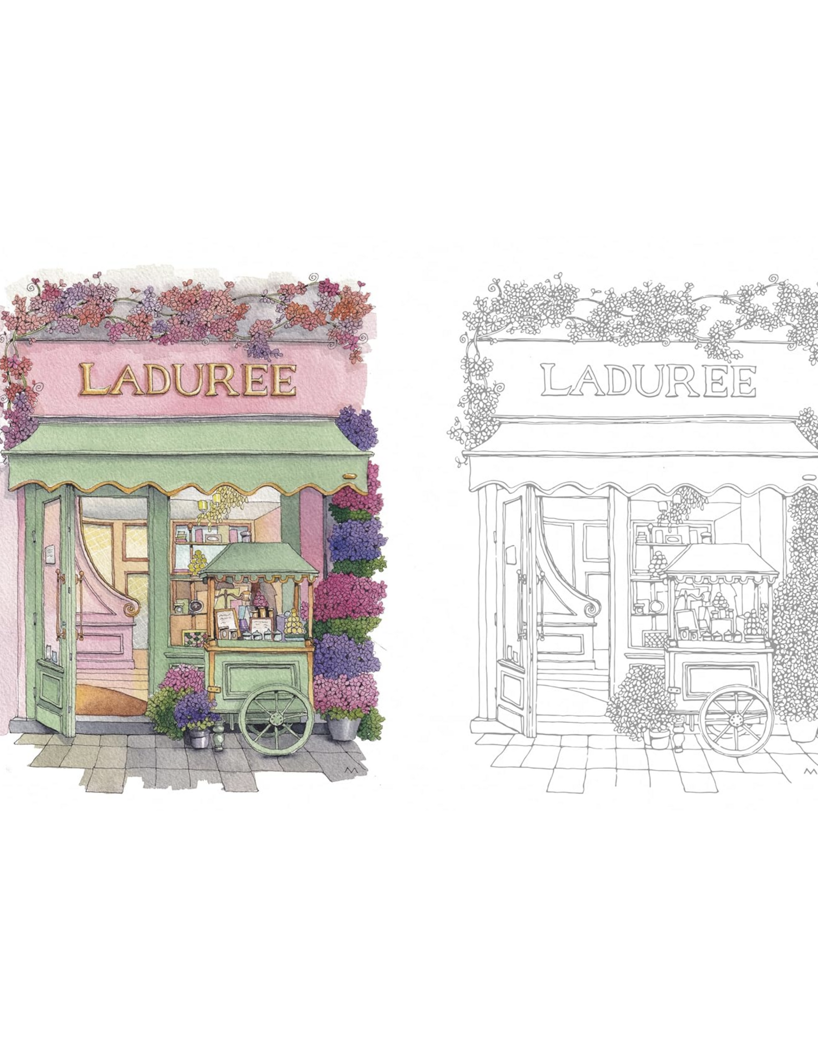 Urban Anna's From Paris With Love Coloring Book