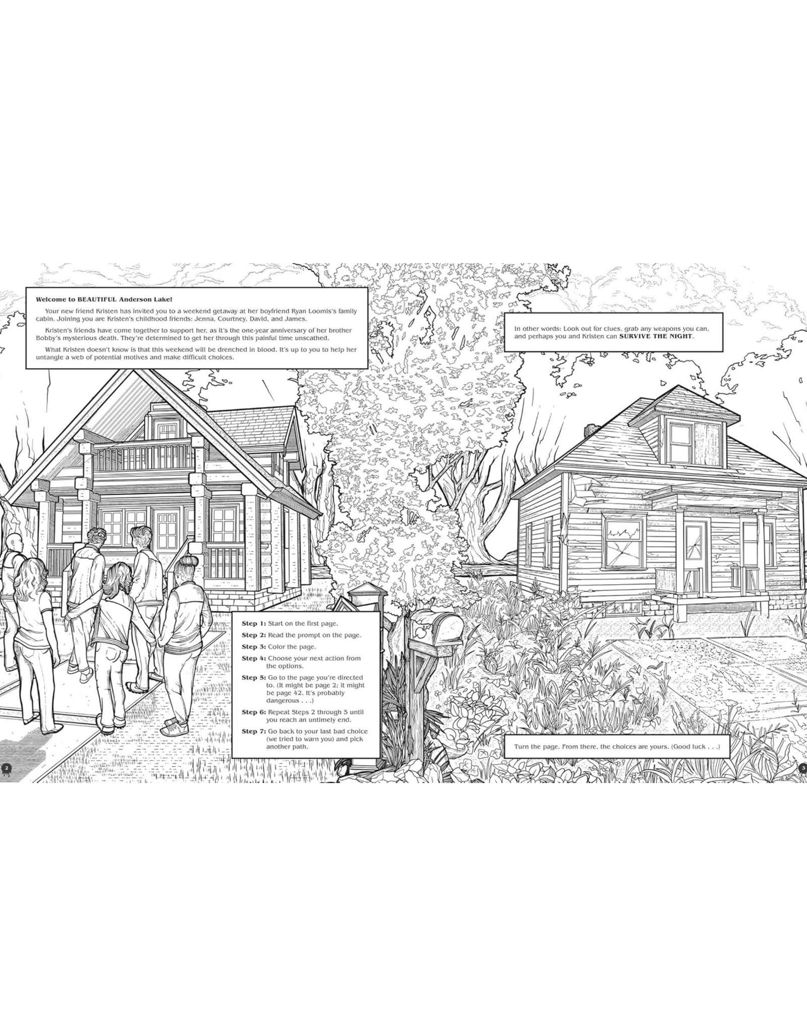 Survive the Night: A Killer Coloring Adventure