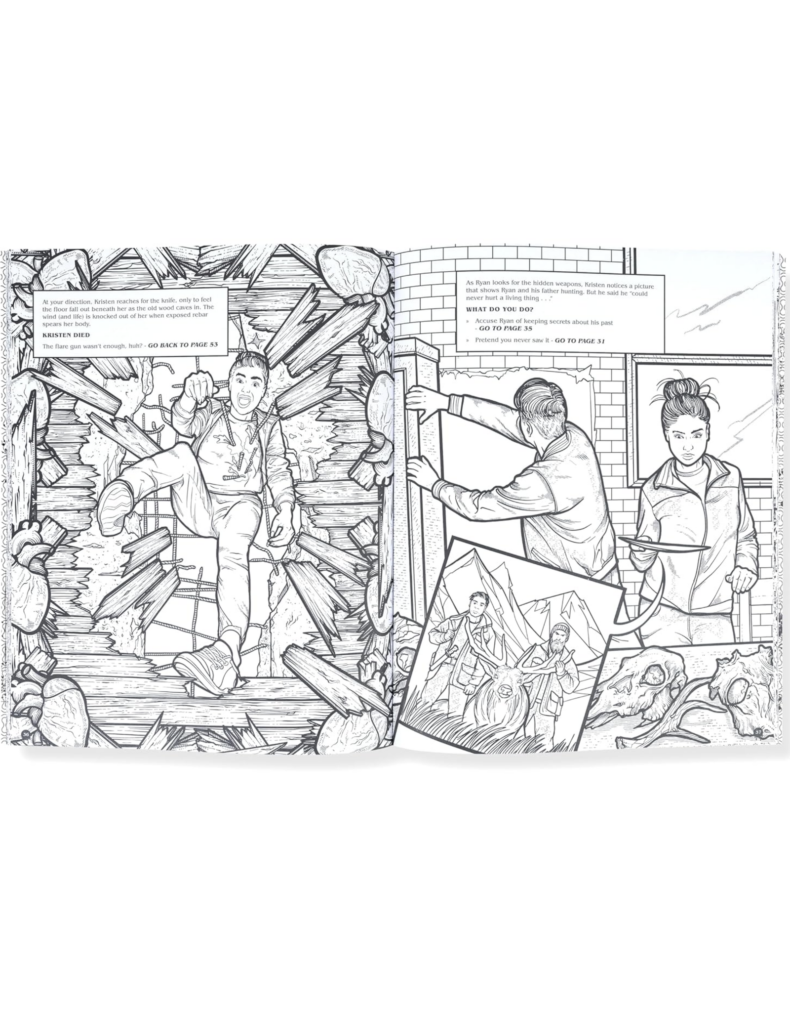 Survive the Night: A Killer Coloring Adventure