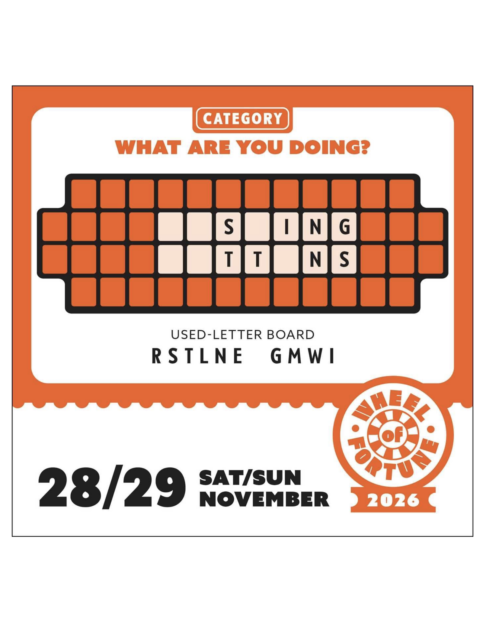 Wheel of Fortune Day-To-Day Calendar 2026