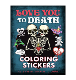 Love You to Death Coloring Stickers