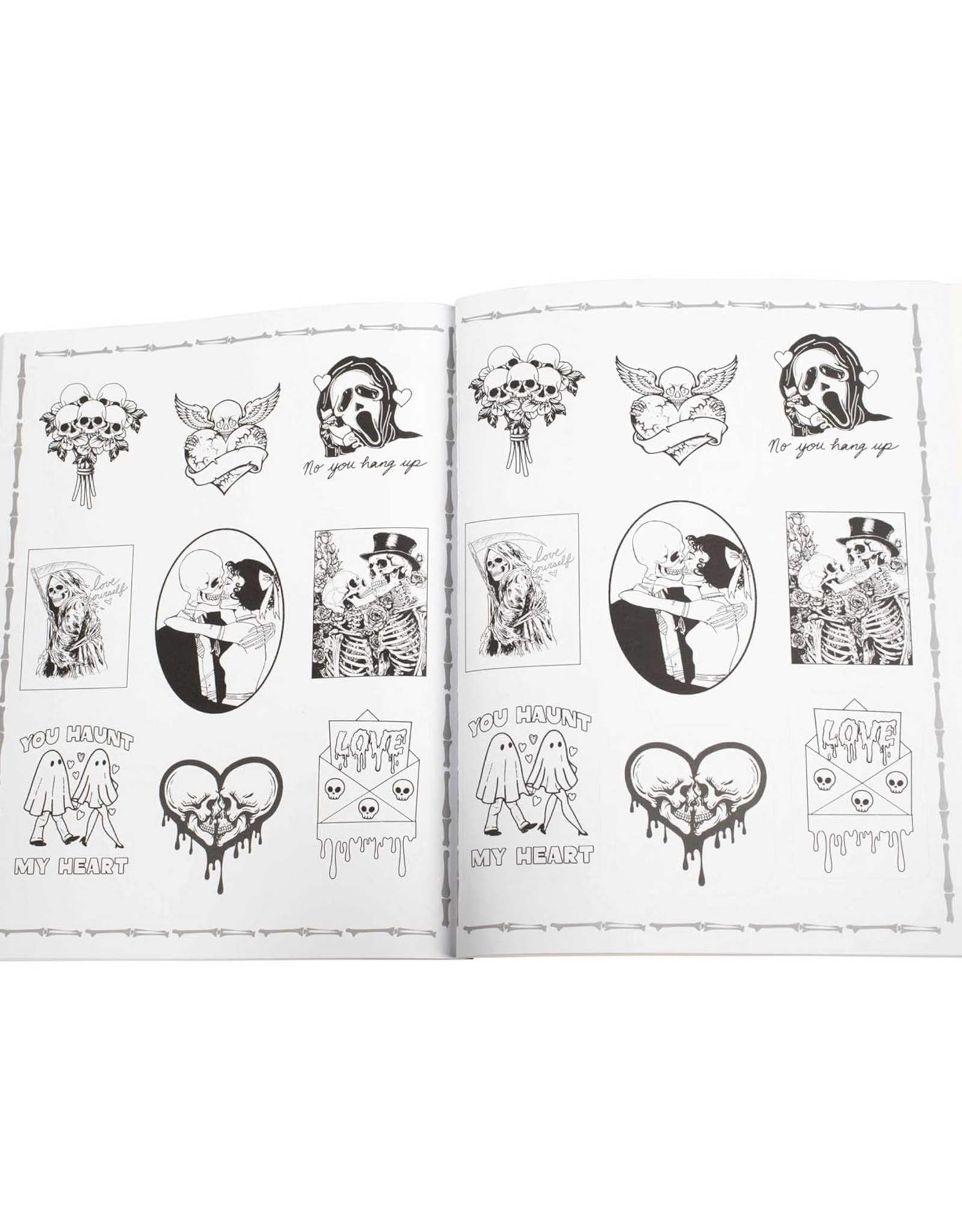 Love You to Death Coloring Stickers