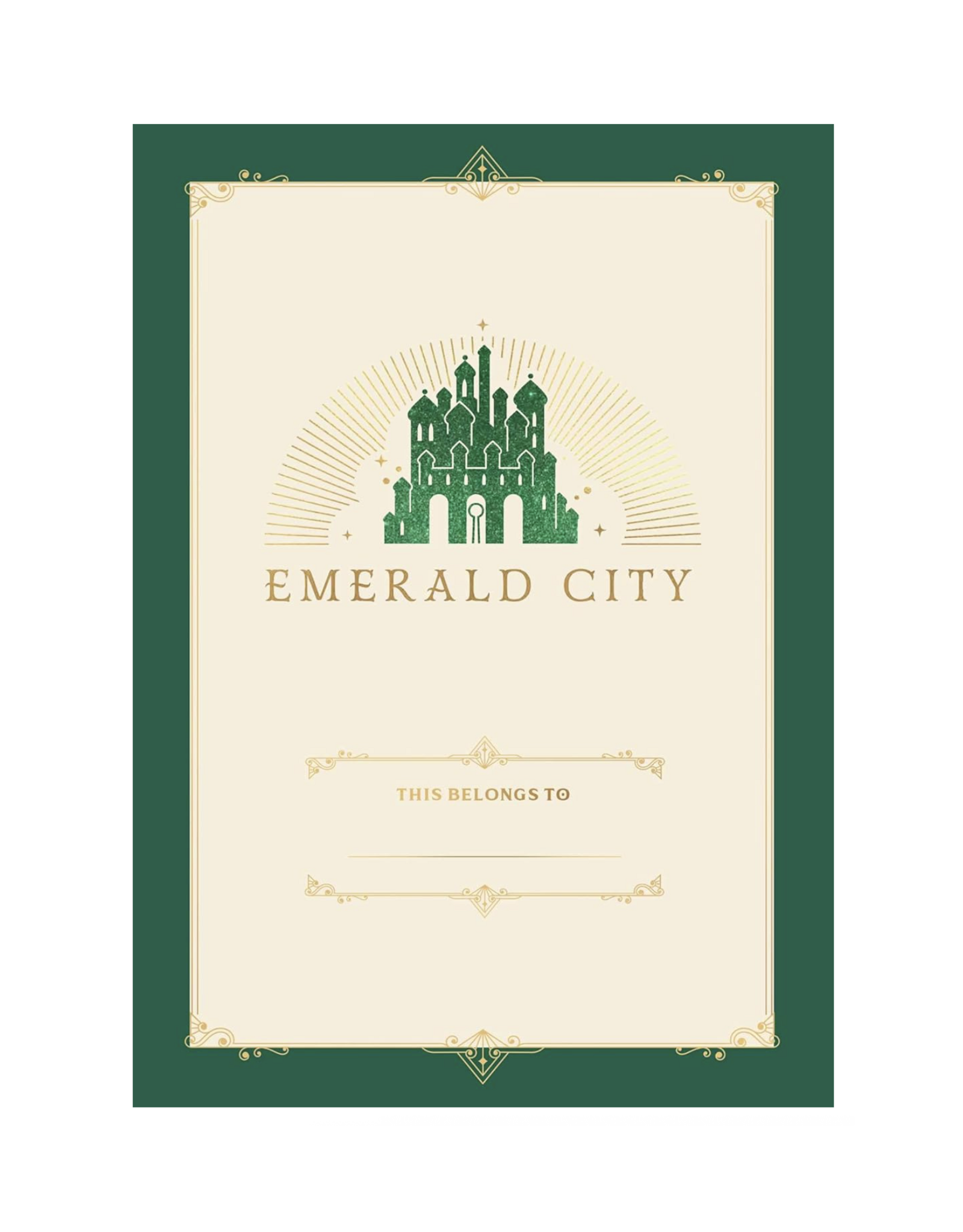 Wicked: Emerald City Journal with Ribbon Charm