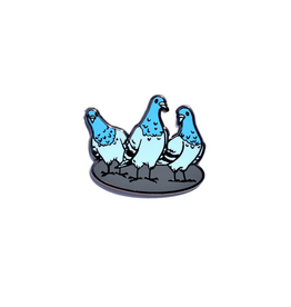 Wild In The Streets Pigeons Enamel Pin *