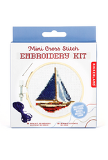 Sailboat Mini Cross Stitch Embroidery Kit