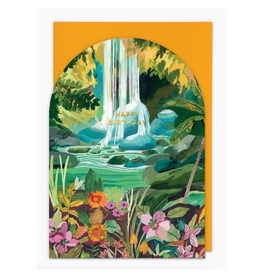Happy Birthday Waterfall Greeting Card