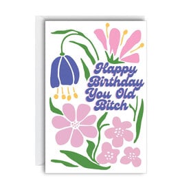Happy Birthday You Old Bitch Greeting Card