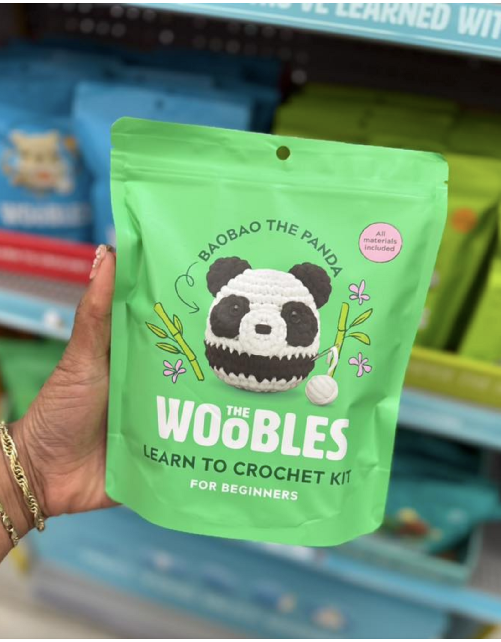 The Woobles Baobao the Panda Crochet Kit